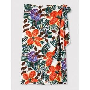 Vintage Womens Wrap Skirt Size 10 Beach Resort Tropical Hawaiian Coastal Cruise